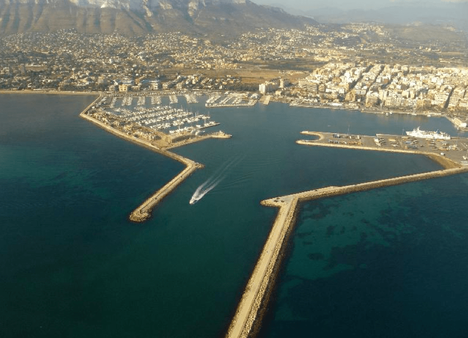 Vista aérea Marina Dénia