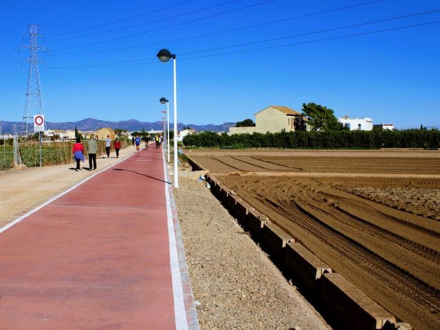 carril bici huerta